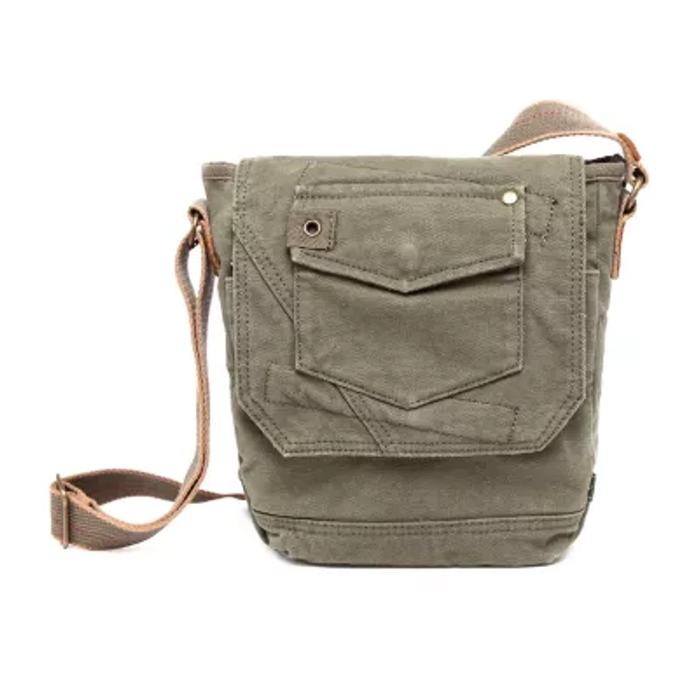TSD Brand Spring Palm Crossbody Messenger Bag