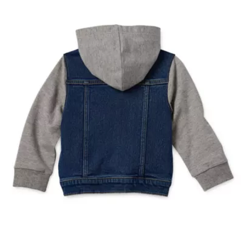 Okie Dokie Boys Hooded Midweight Shirt Jacket