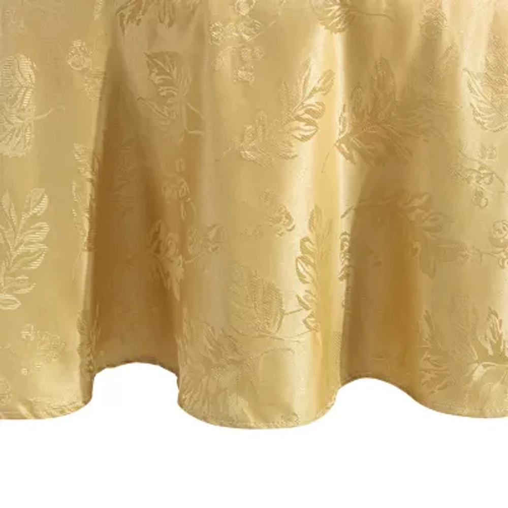 Elrene Home Fashions Elegant Woven Leaves Tablecloth