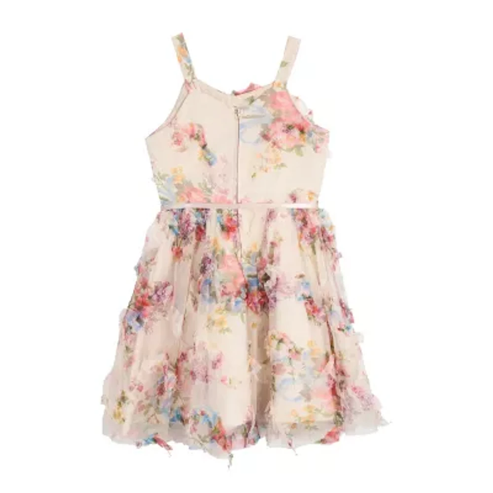 Rare Editions Big Kid Girls Sleeveless Flower Girl Fit + Flare Dress