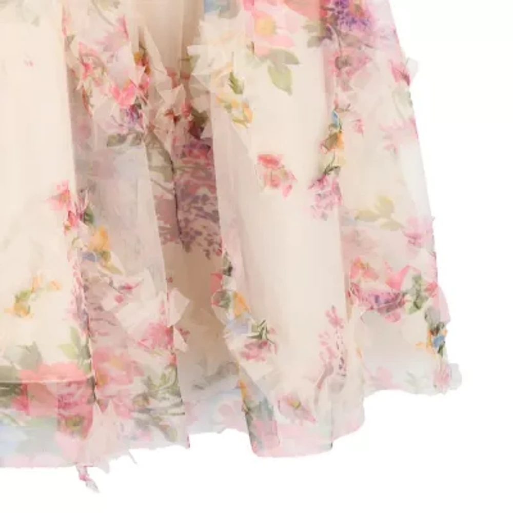 Rare Editions Big Kid Girls Sleeveless Flower Girl Fit + Flare Dress