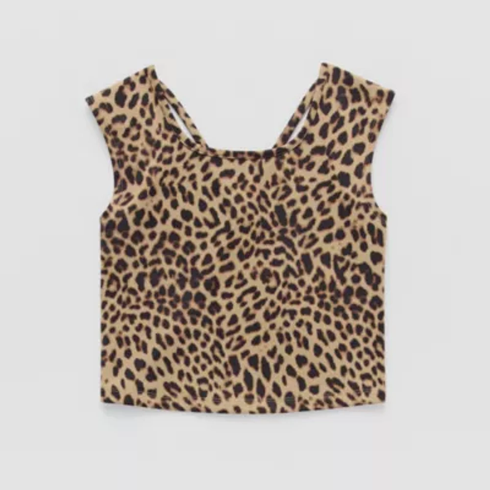 Xersion Little & Big Kid Girls Scoop Neck Short Sleeve Active Tank Top