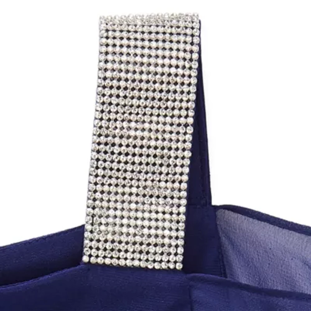 MSK Womens Embellished Short Sleeve Sheath Dress