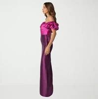 Rene by Ruiz Collection Womens Elbow Sleeve Evening Gown