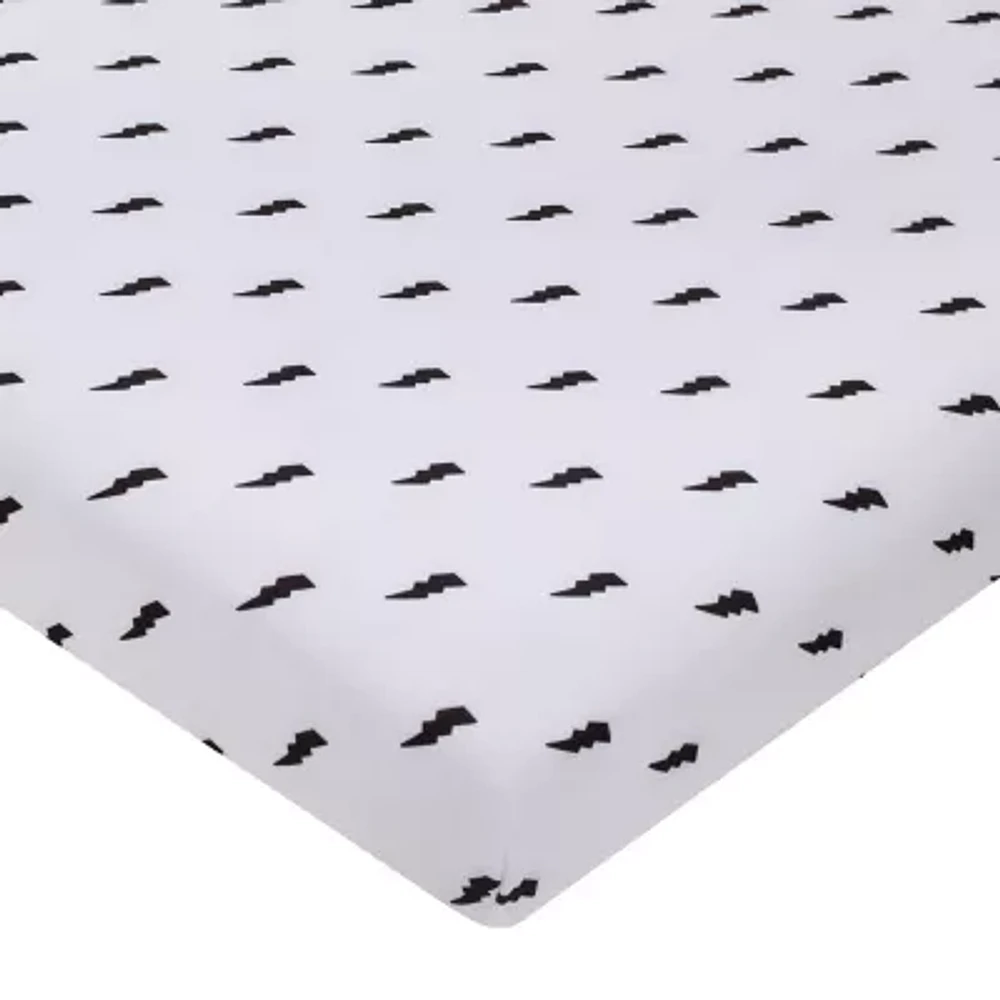 Nojo Lightning Bolt Mini Crib Sheet