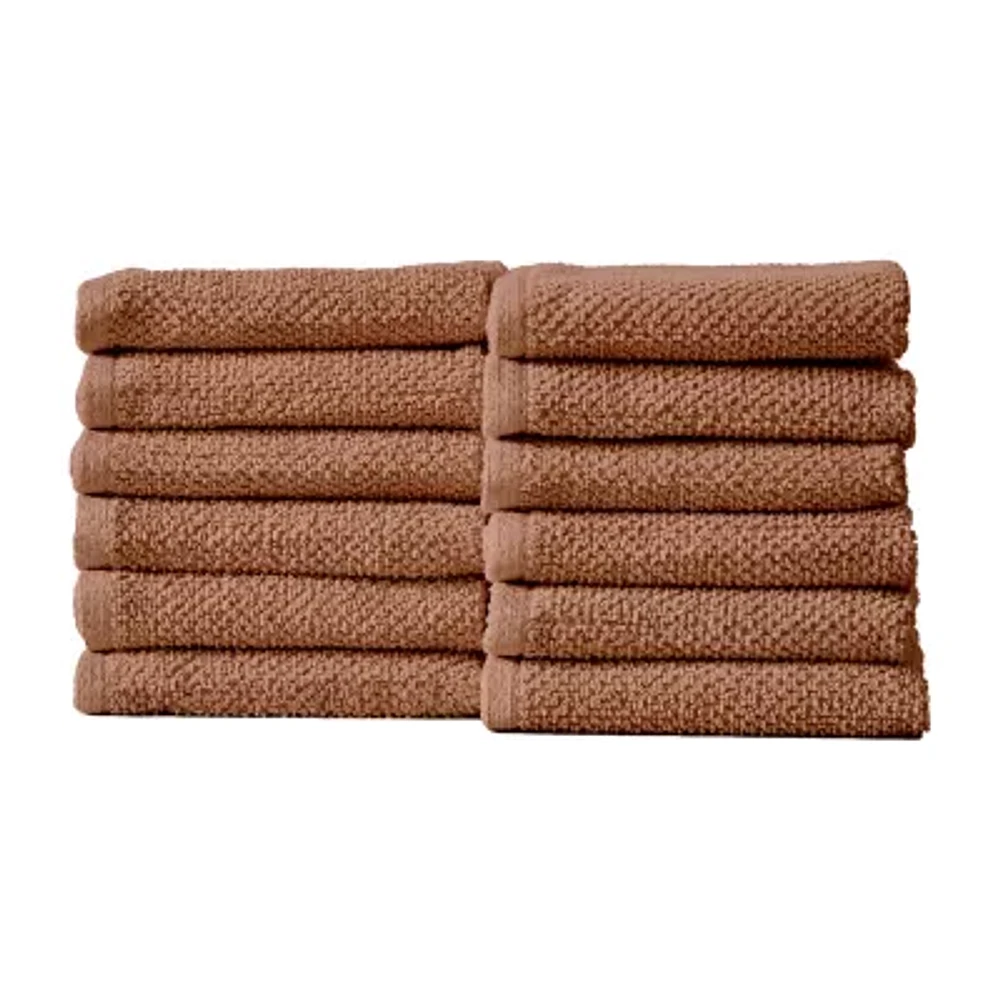 Linery Popcorn 12-pc. Quick Dry Washcloth