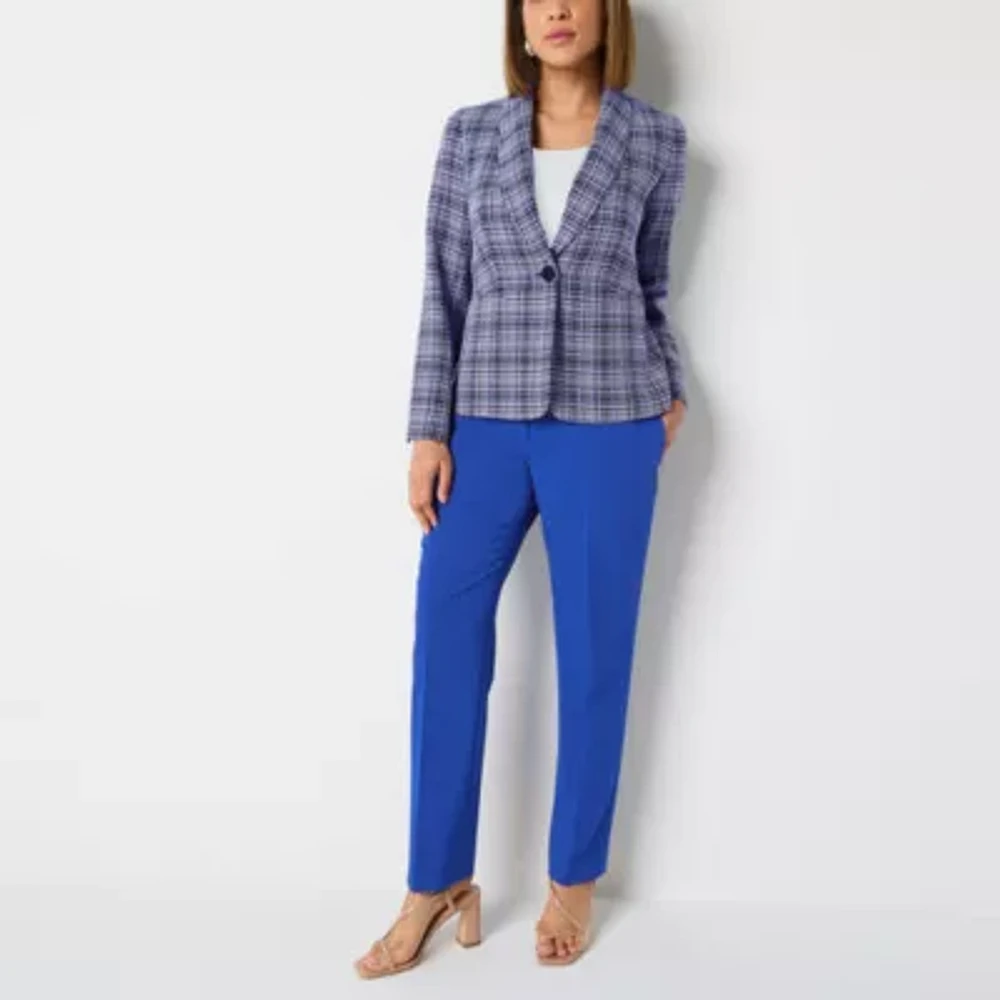 Black Label by Evan-Picone Tweed Womens Classic Fit Suit Jacket