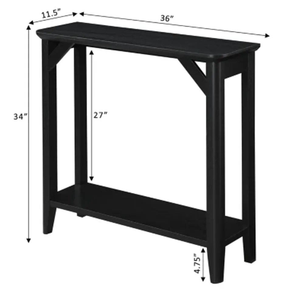 Winston Hall Table with Shelf