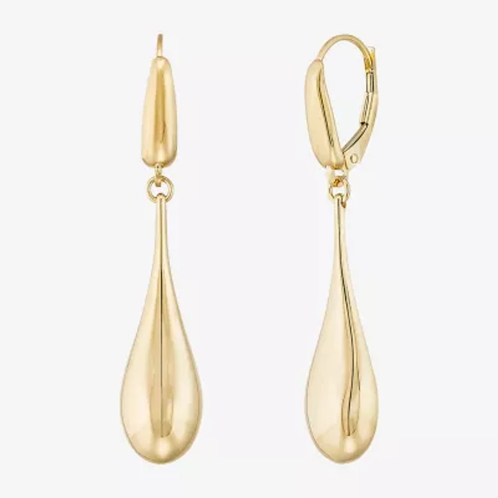 Made in Italy Womens 14K Gold Drop Earrings