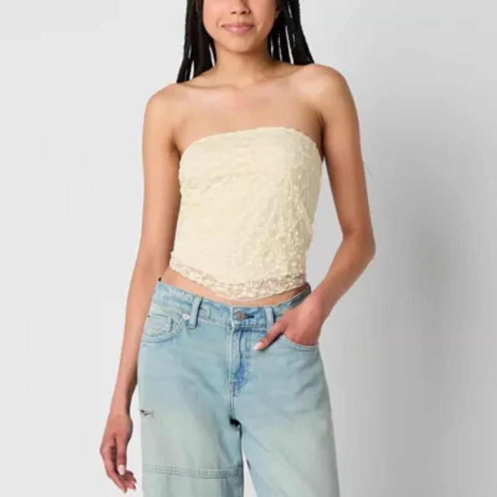 Arizona Crop Womens Tube Top Juniors