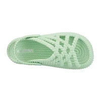 Olivia Miller Womens Jazzy Slingback Strap Flat Sandals