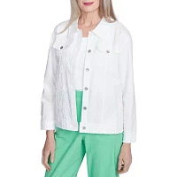 Alfred Dunner Rise And Shine Lightweight Womens Jacket