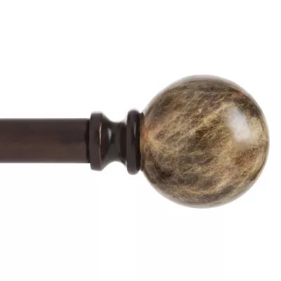 Kenney Marble Ball 3/4 IN Adjustable Curtain Rod