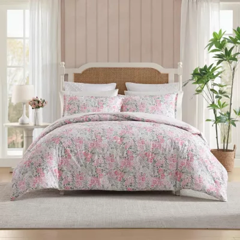 Laura Ashley Heather Garden Midweight Comforter Set