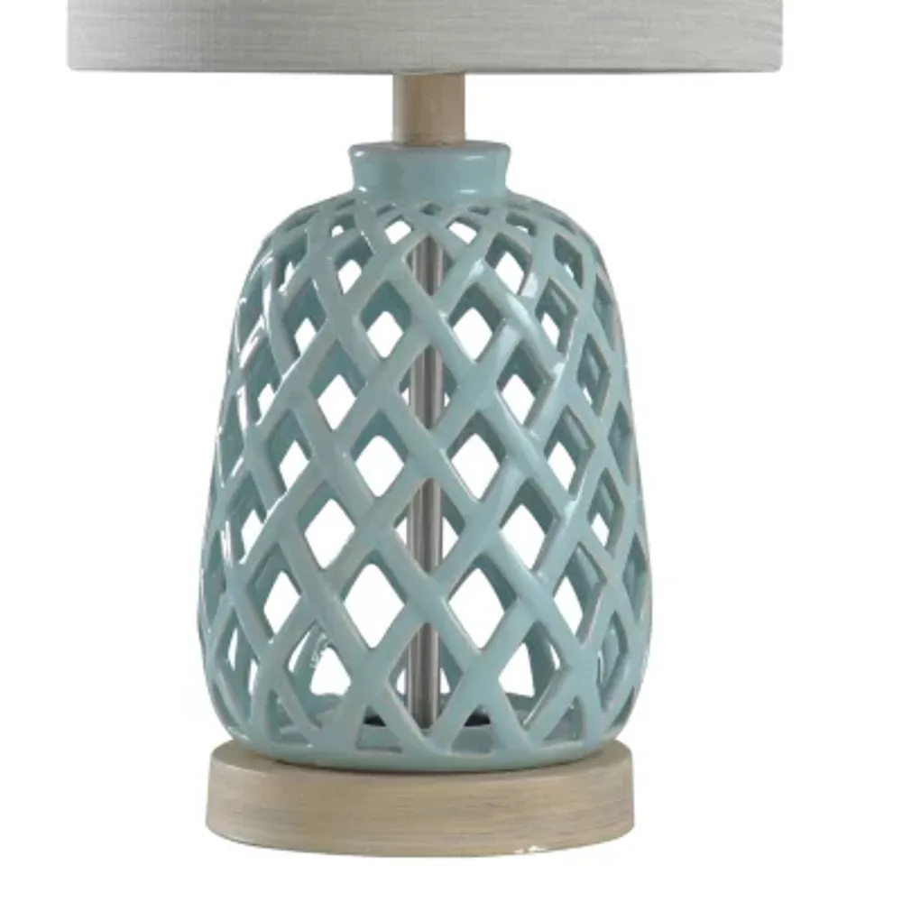 Stylecraft 10 W Blue Ceramic Table Lamp