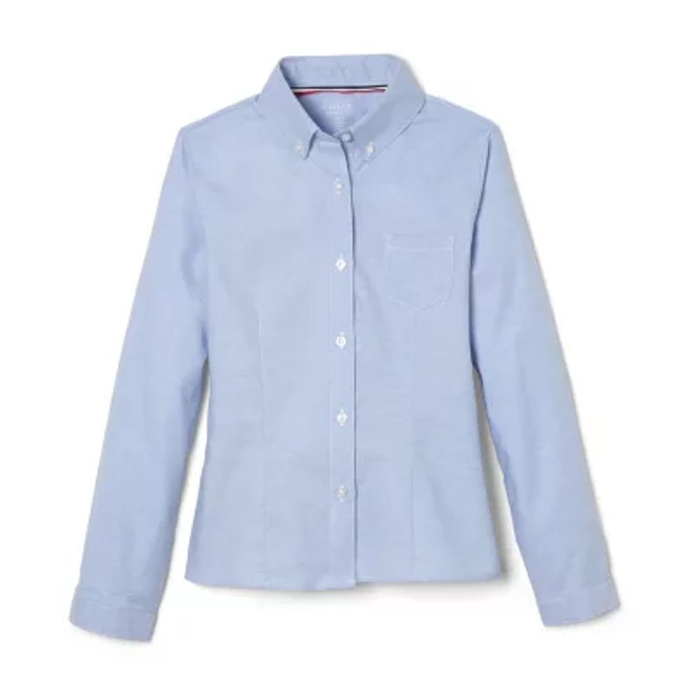 French Toast Little & Big Girls Long Sleeve Button-Down Shirt