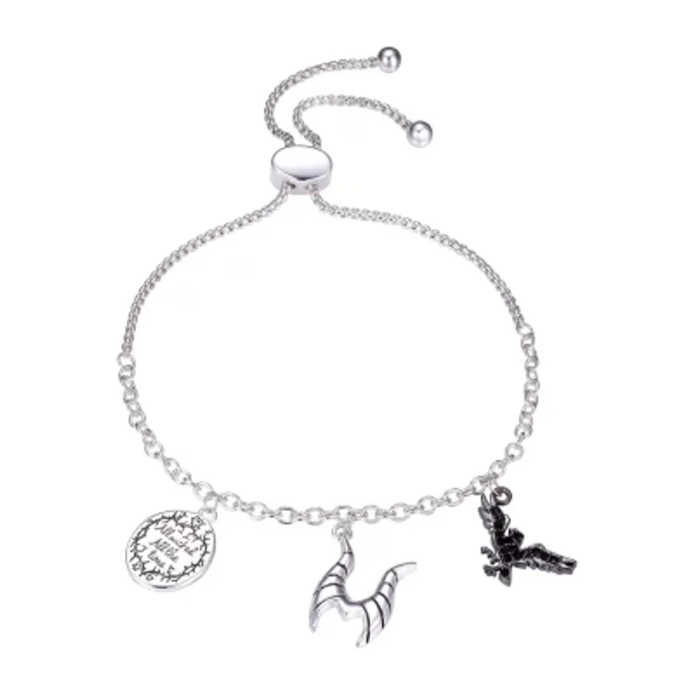Disney Classics Villains Womens Cubic Zirconia Bolo Bracelet