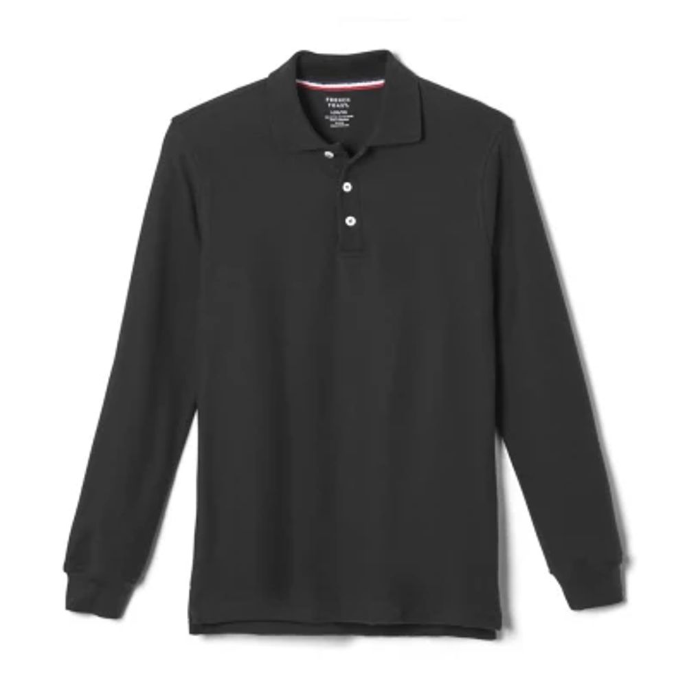 French Toast Little & Big Kid Boys Long Sleeve Polo Shirt