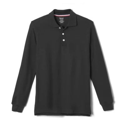 French Toast Little & Big Kid Boys Long Sleeve Polo Shirt