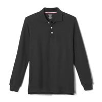 French Toast Little & Big Kid Boys Long Sleeve Polo Shirt