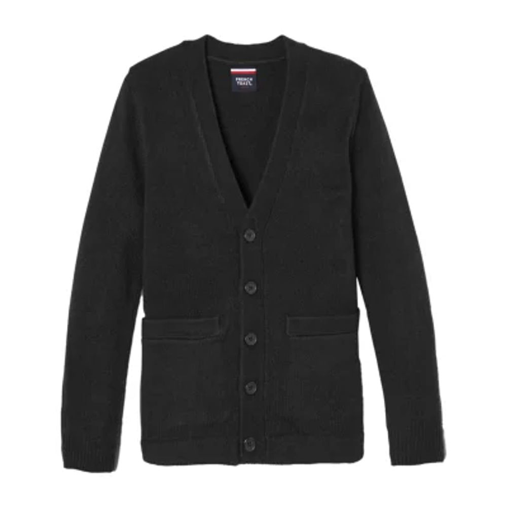 French Toast Little & Big Kid Boys V Neck Long Sleeve Cardigan