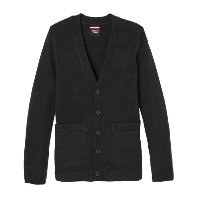 French Toast Little & Big Kid Boys V Neck Long Sleeve Cardigan