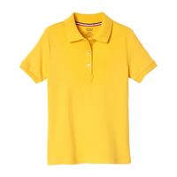 French Toast Big Kid Girls Short Sleeve Slim Fit Stretch Fabric Plus Polo Shirt