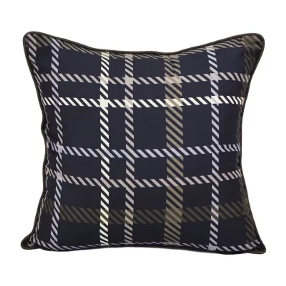 Your Lifestyle By Donna Sharp Forest Weave Plaid Square Throw Pillow