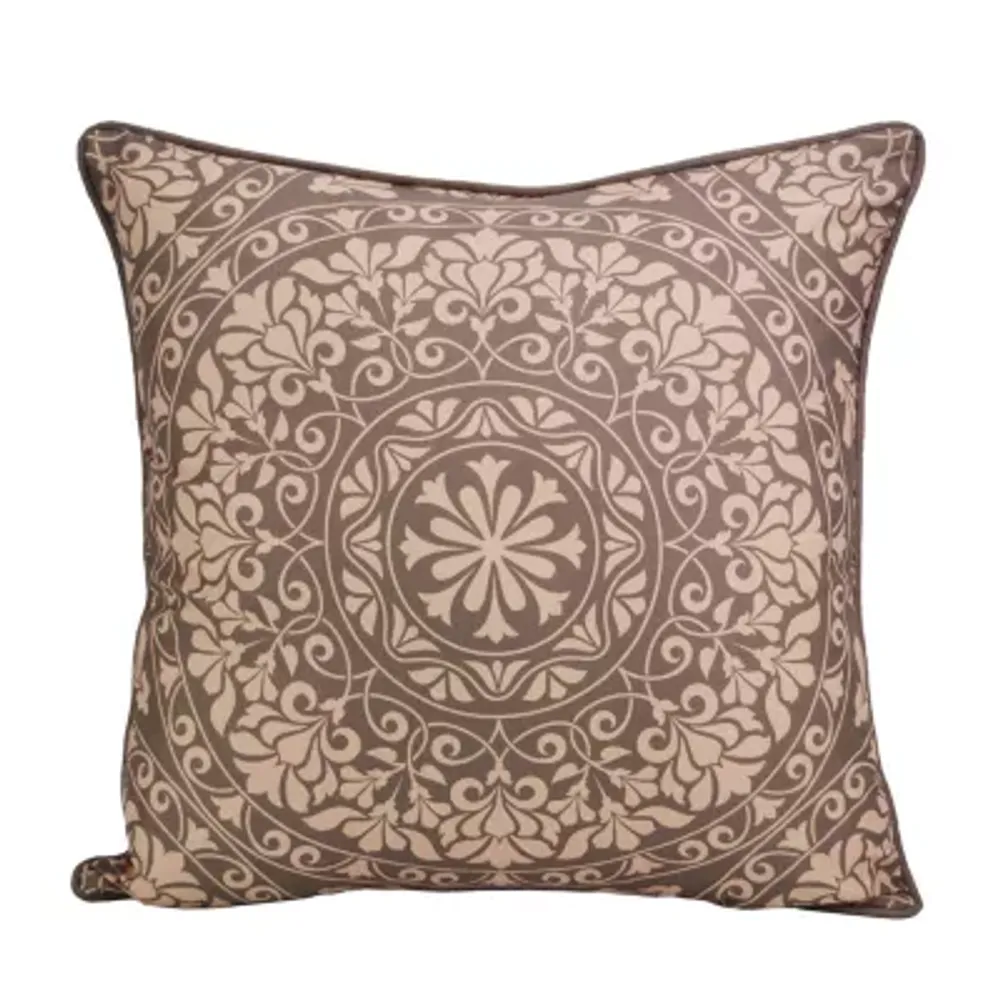 Donna Sharp Mojave Red Mandala Square Throw Pillow