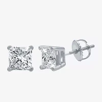 Everstar 2 CT. T.W. Lab-Grown (G / SI1-SI2) Diamond Princess-cut Stud Earrings 10K or 14K Gold