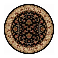 Como Terry Traditional Oriental Indoor Round Area Rug