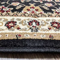 Como Terry Traditional Oriental Indoor Round Area Rug