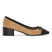 Liz Claiborne Womens Fredson Cap Closed Toe Flat Heel Pumps