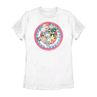 Looney Tunes Tee Womens Crew Neck Short Sleeve Regular Fit Juniors Graphic T-Shirt