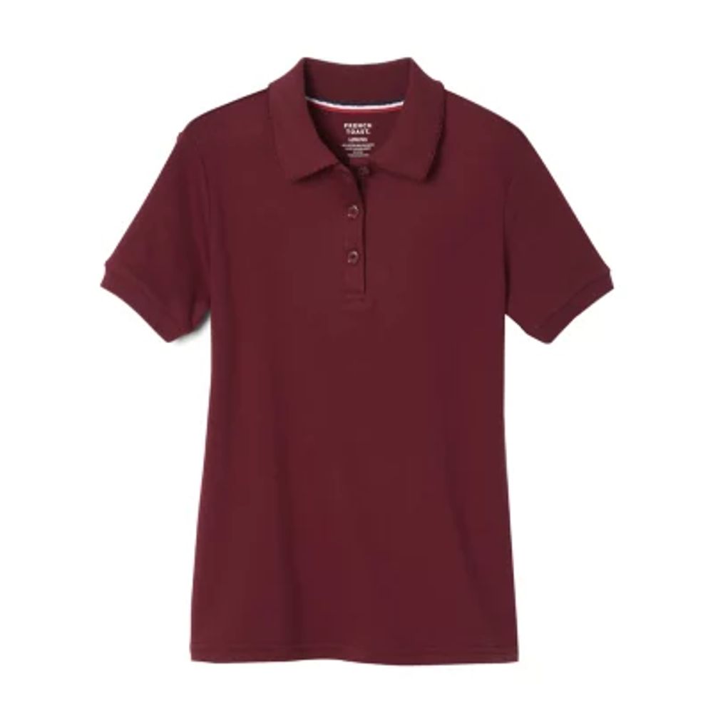 French Toast Toddler Girls Short Sleeve Regular Fit Polo Shirt