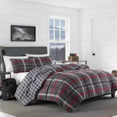 Eddie Bauer Willow Plaid Midweight Comforter Set