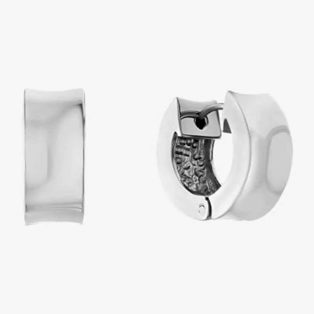 Womens Sterling Silver 16mm Hoop Earrings