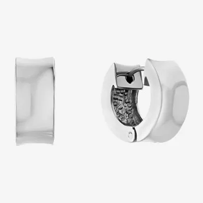 Womens Sterling Silver 16mm Hoop Earrings