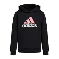 adidas Big Kid Girls Long Sleeve Fleece Hoodie