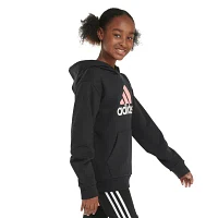 adidas Big Kid Girls Long Sleeve Fleece Hoodie
