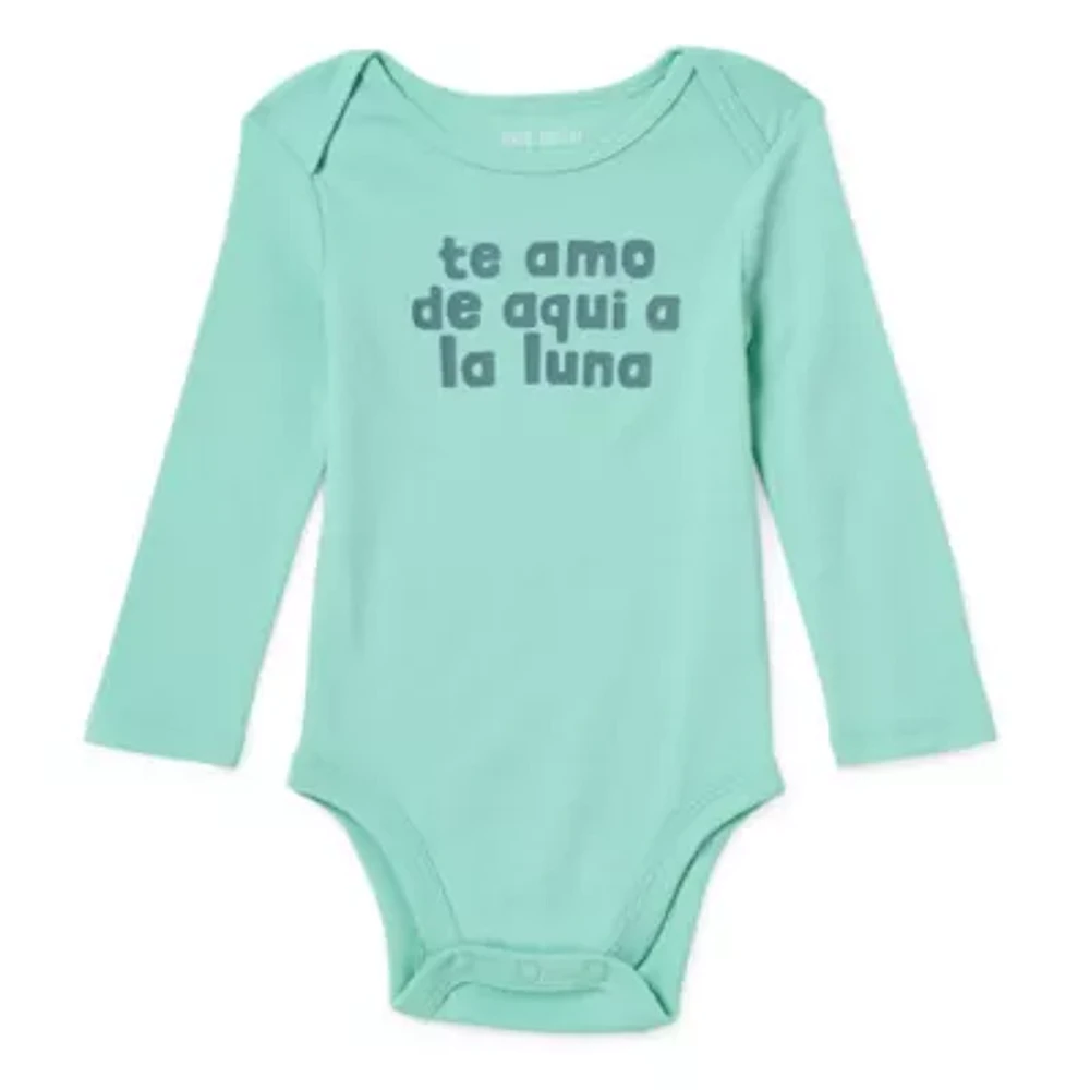 Okie Dokie Baby Unisex Round Neck Long Sleeve Rib Bodysuit