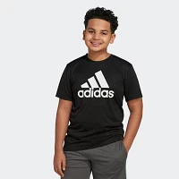 adidas Big Kid Boys Crew Neck Short Sleeve Regular Fit Graphic T-Shirt