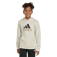 adidas Big Kid Boys Long Sleeve Fleece Hoodie