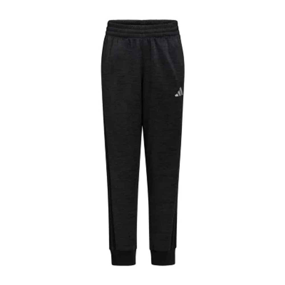 adidas Big Kid Boys Drawstring Waist Cuffed Mid Rise Regular Fit Jogger Pant