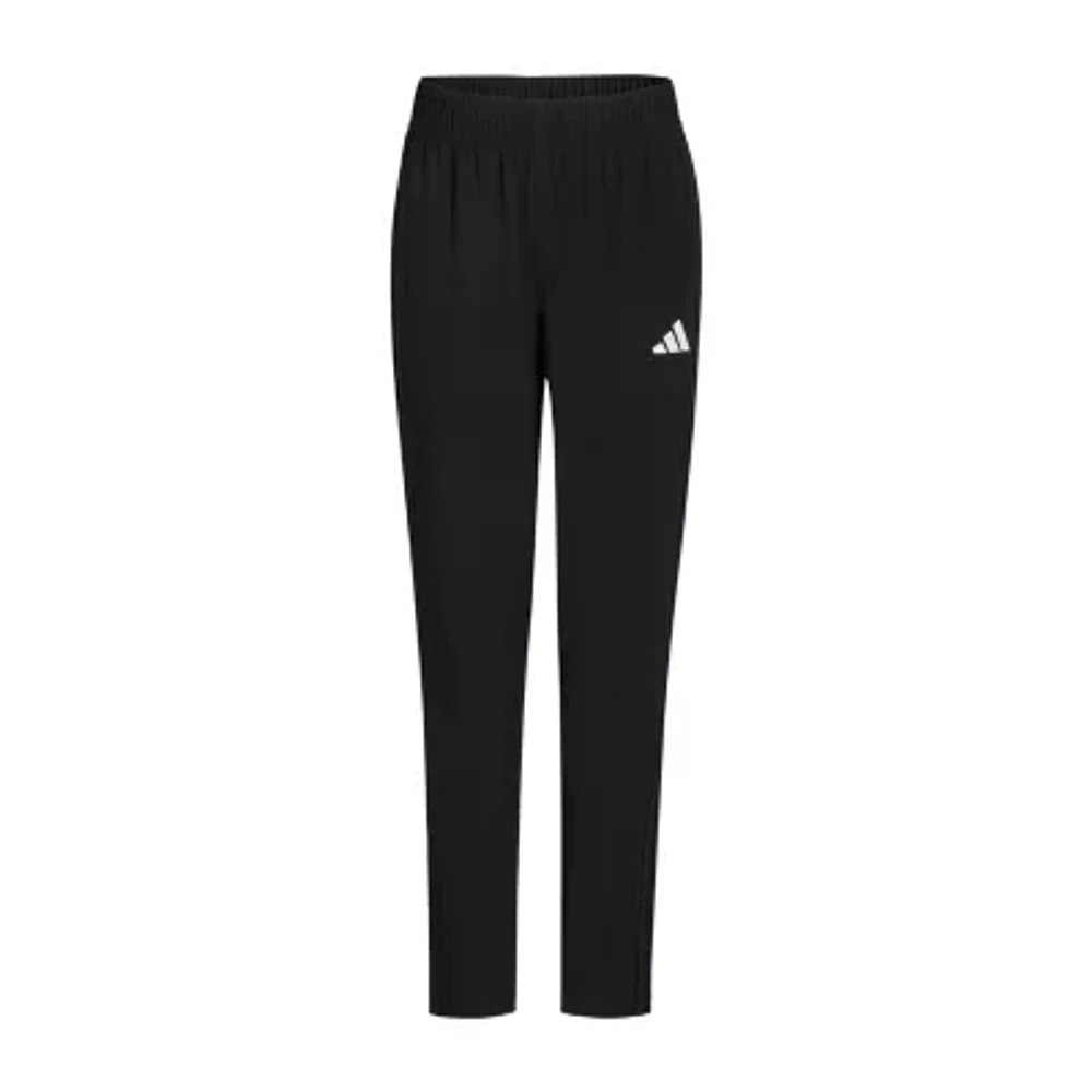 adidas Boys Drawstring Waist Mid Rise Tapered Pant