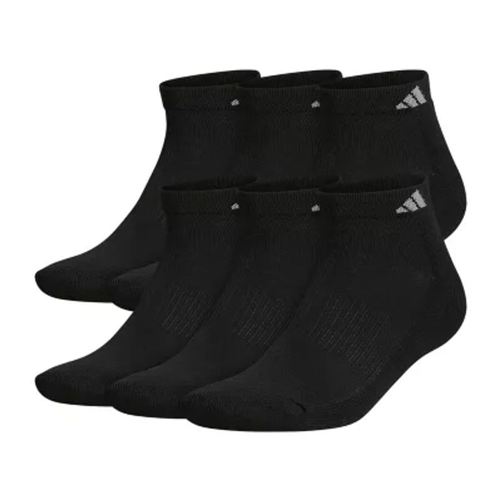adidas Mens Multi-Pack 6 Pair Big and Tall Low Cut Socks
