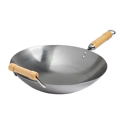 Joyce Chen Carbon Steel Round Bottom 14" Wok