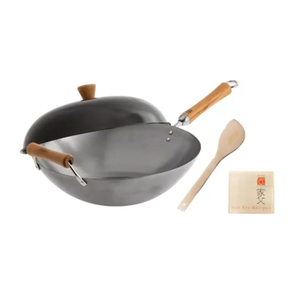 Joyce Chen Carbon Steel Uncoated Wok Set