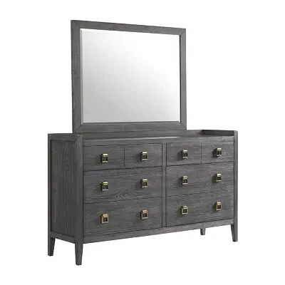 Essex 6 Drawer Dresser and Mirror