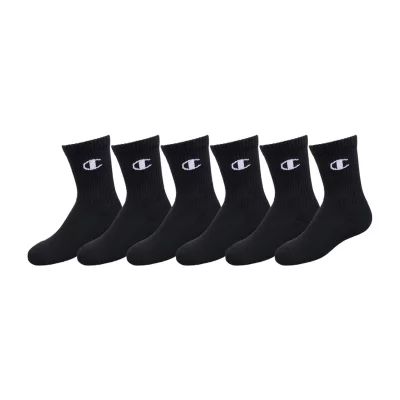 Champion 6 Pair Crew Socks Boys